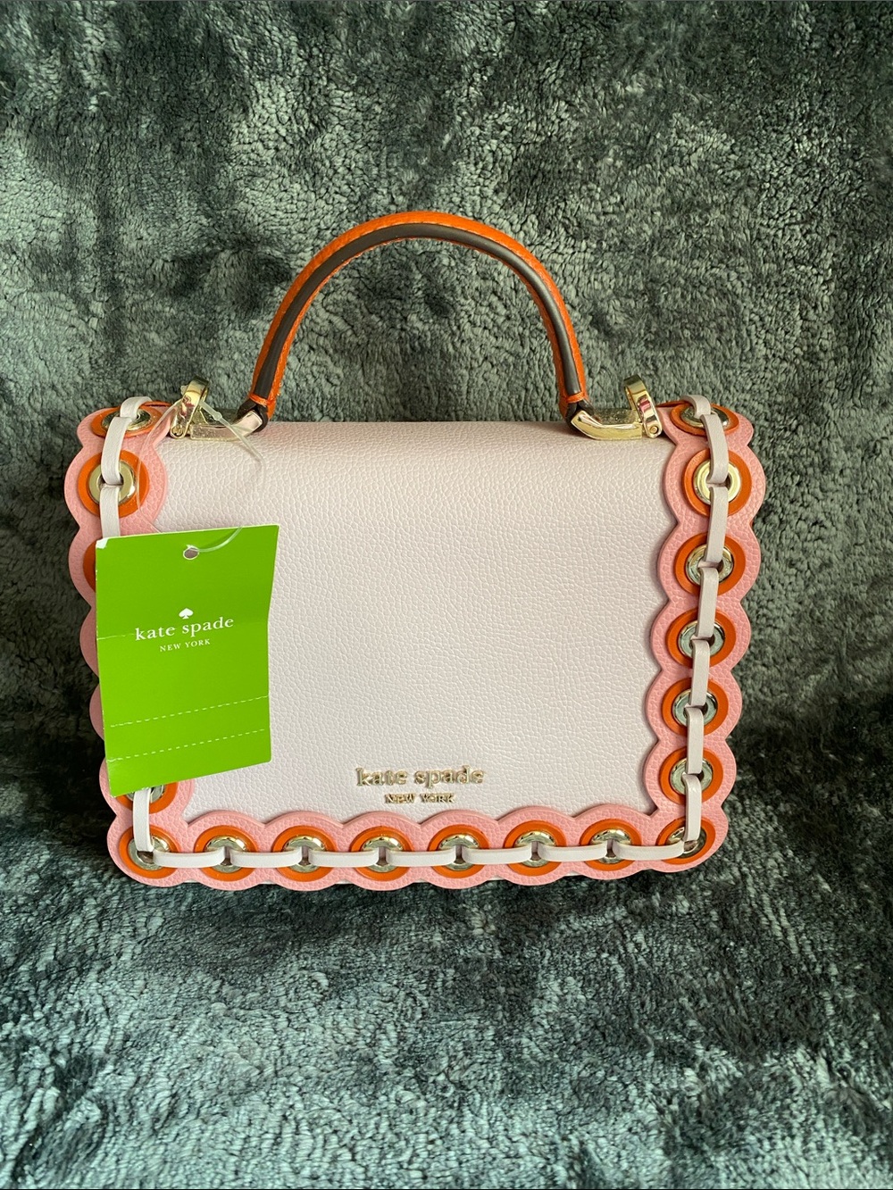 kate spade Patterson Drive Grommet Top Handle Bag in Peonyblush